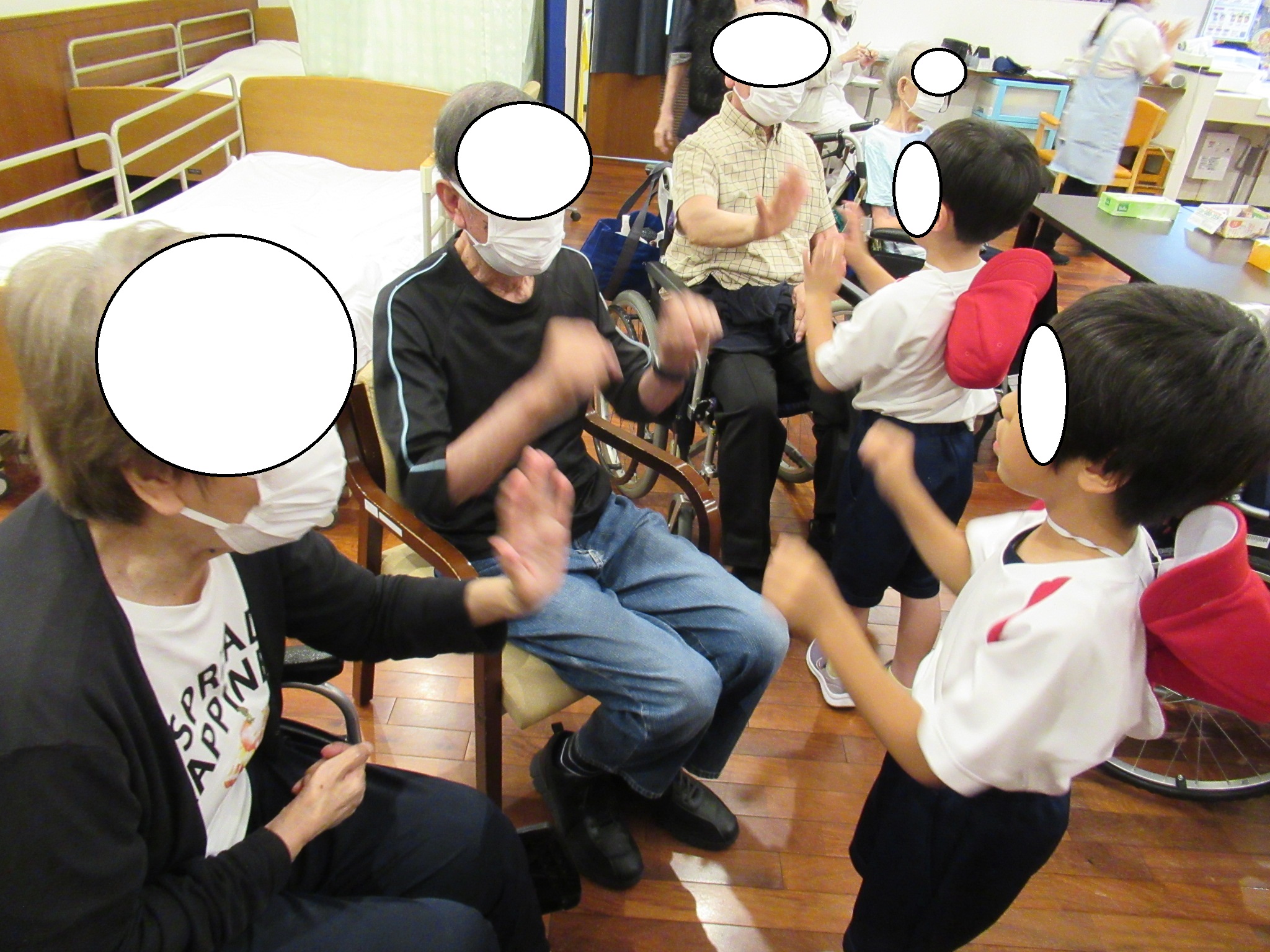 【ジョイフル砂田橋】園児交流会